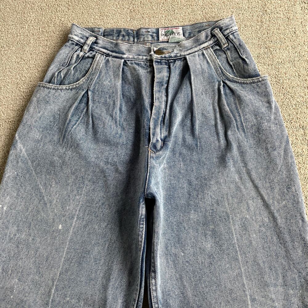🔥VTG Palmetto’s Acid Wash Tapered Leg High Waist Crease Mom’s Jeans Waist 28” - Picture 4 of 16